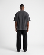 KICKD Vintage Washed Black Oversized T-Shirt | Premium Heavyweight Cotton