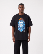 BAPE ABC Camo Ape Head Oversized T-Shirt – Black | Premium Heavyweight Cotton